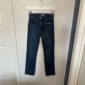 Good American Dark Blue Straight Leg Jeans